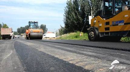 克服陰雨天氣 加快施工進度 曲阜市曲寧路南段路段實現貫通